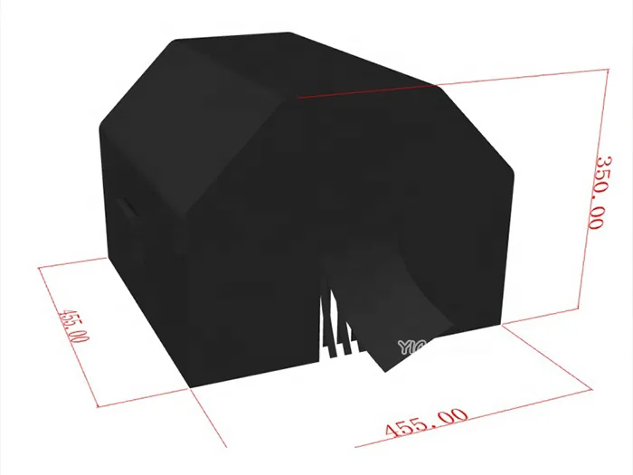 Black inflatable party tent product photo 5
