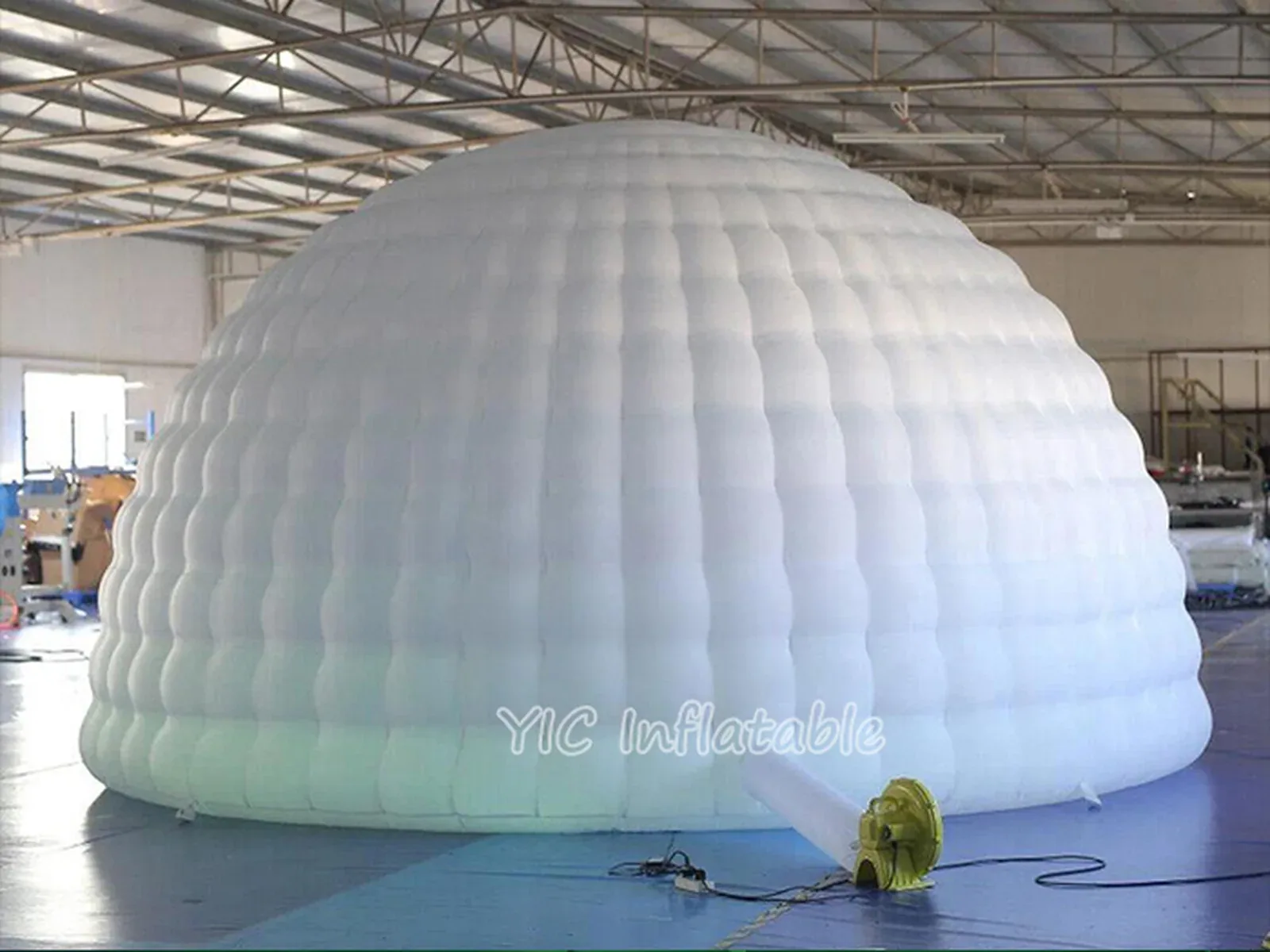 White inflatable dome tent product photo 4