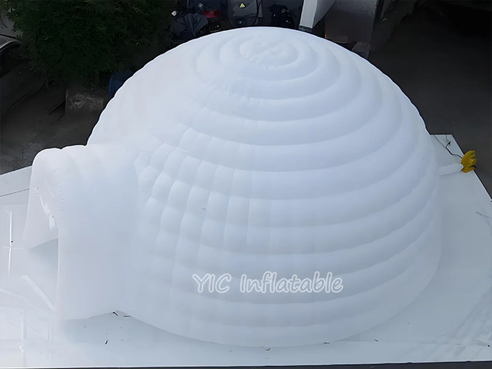 White inflatable dome tent product photo 5