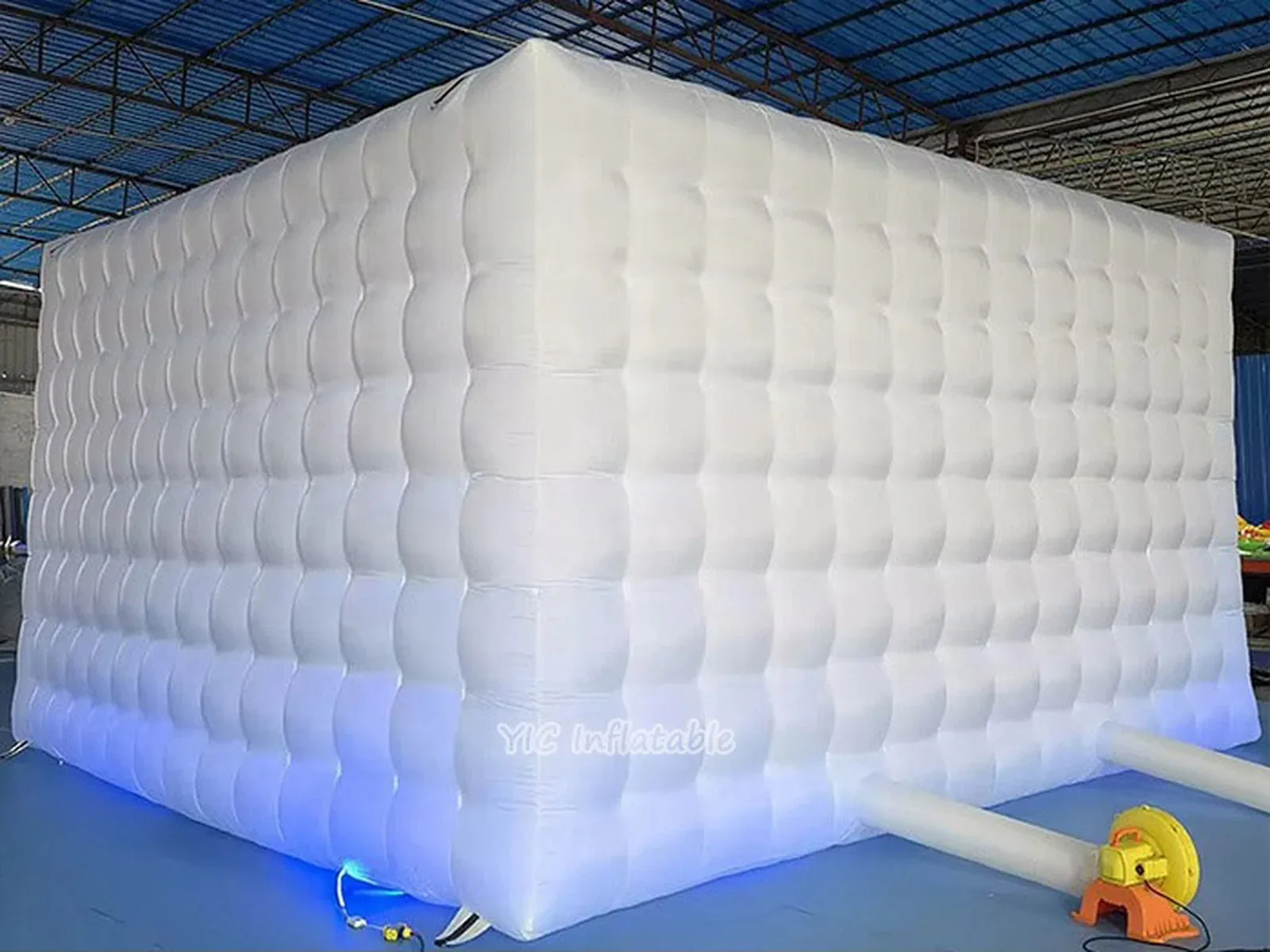 White inflatable air cube tent product photo 3