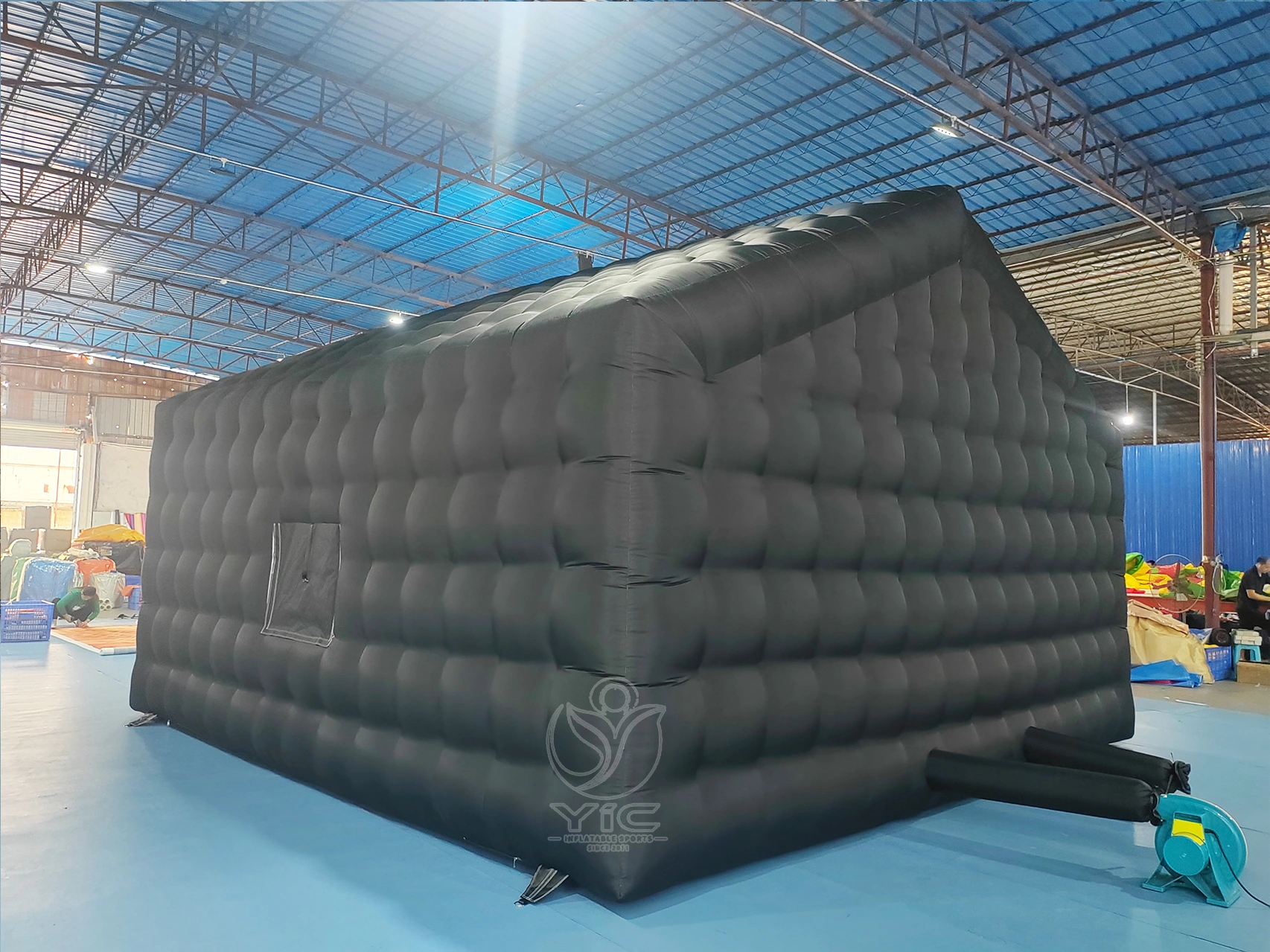 Commercial inflatable black honeycomb tent product photo 3