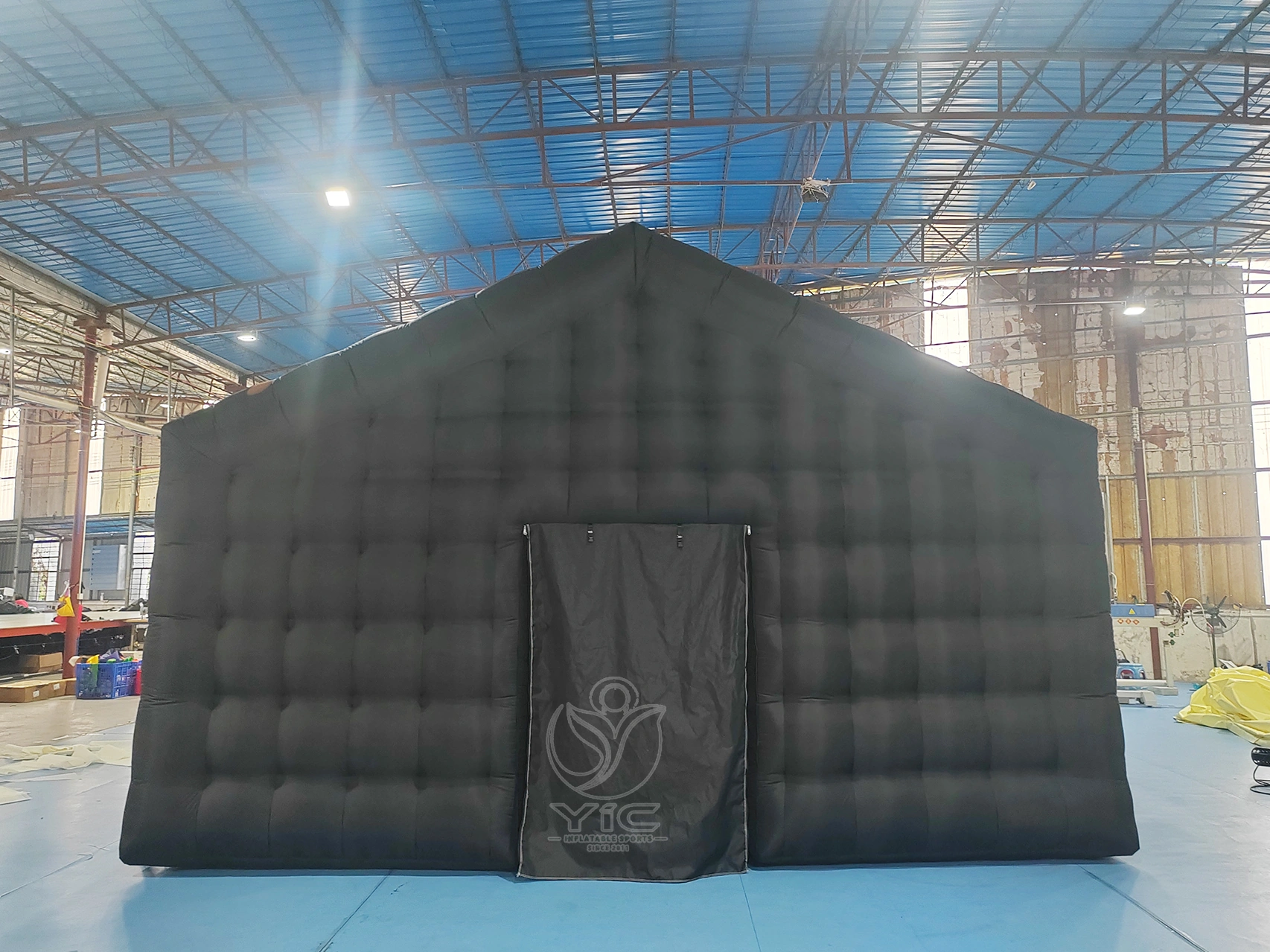 Commercial inflatable black honeycomb tent product photo 5
