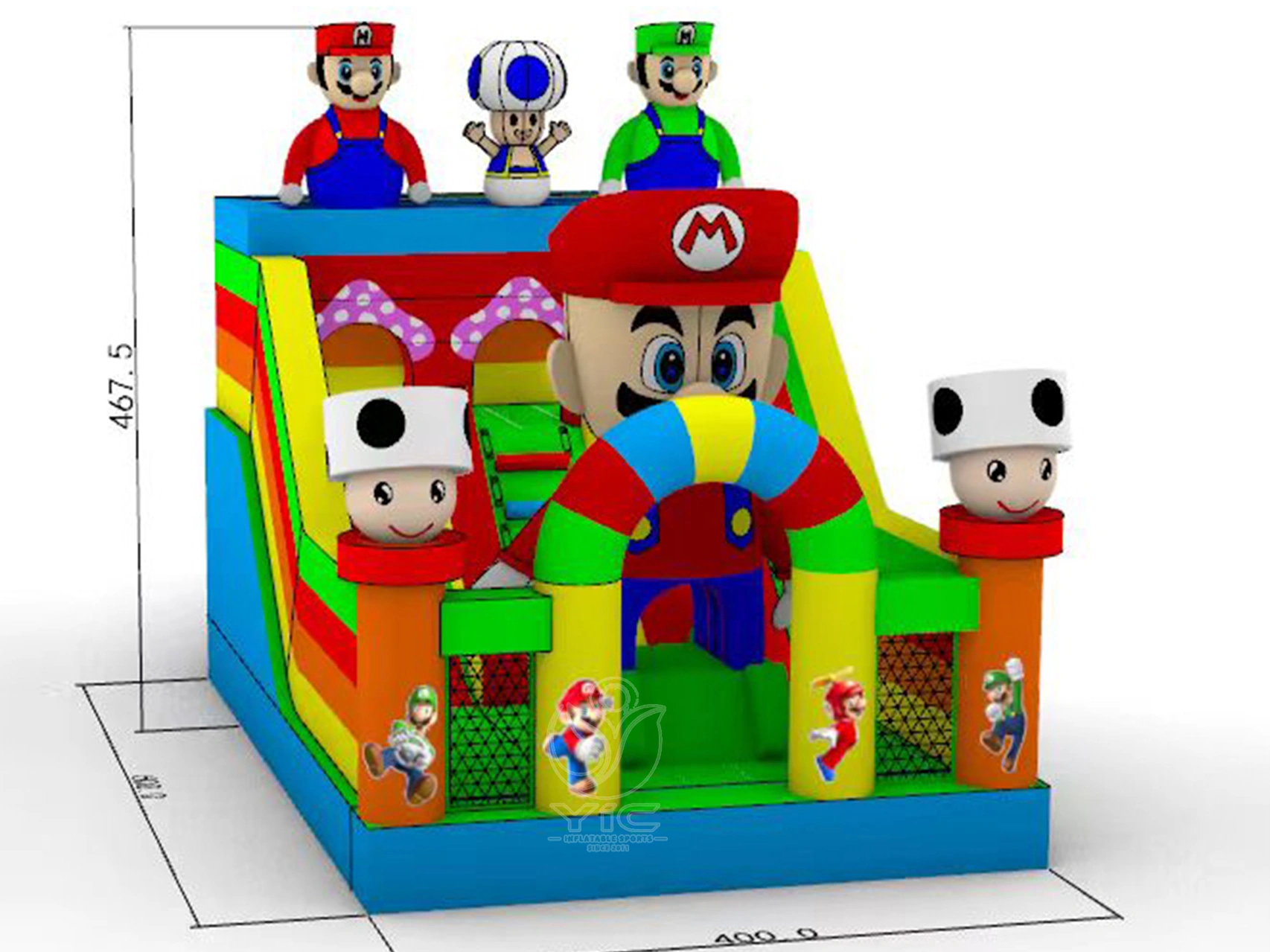 Super mario commercial bounce house product photo 5