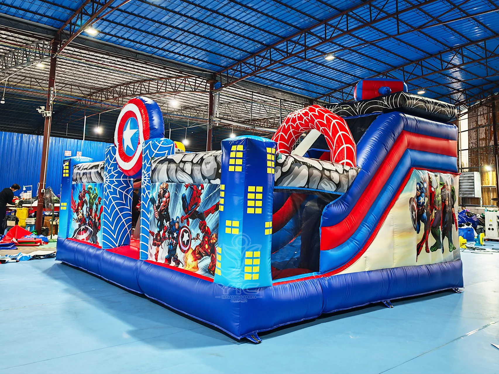 Superhero Bounce House for Sale, a commercial superhero bounce house for sale by YIC Inflatable Sports