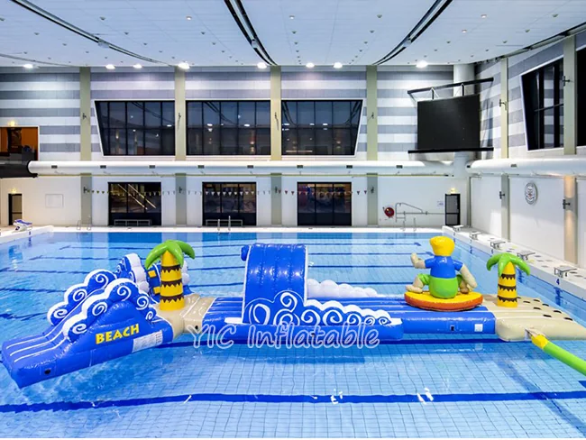 Inflatable obstacle course in water product photo 2
