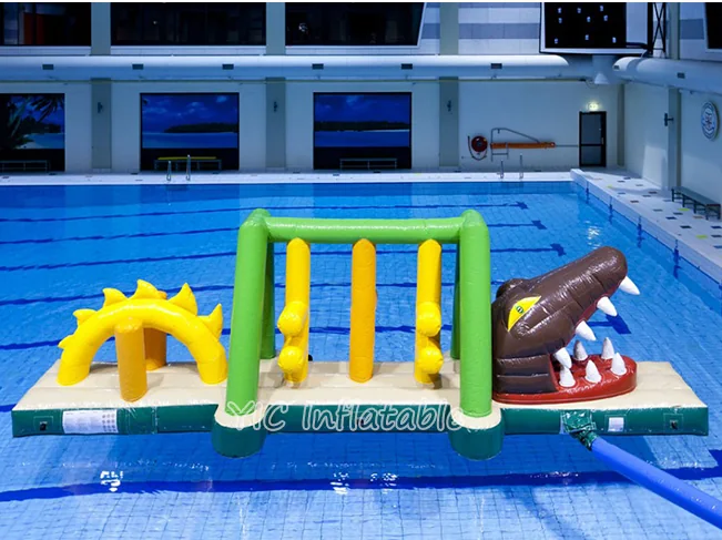 Swimming pool inflatable obstacle course product photo 2