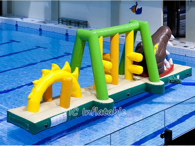 Swimming pool inflatable obstacle course product photo 3