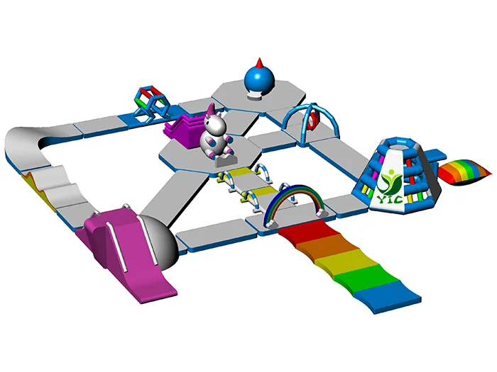 Obstacle course swimming pool product photo 4