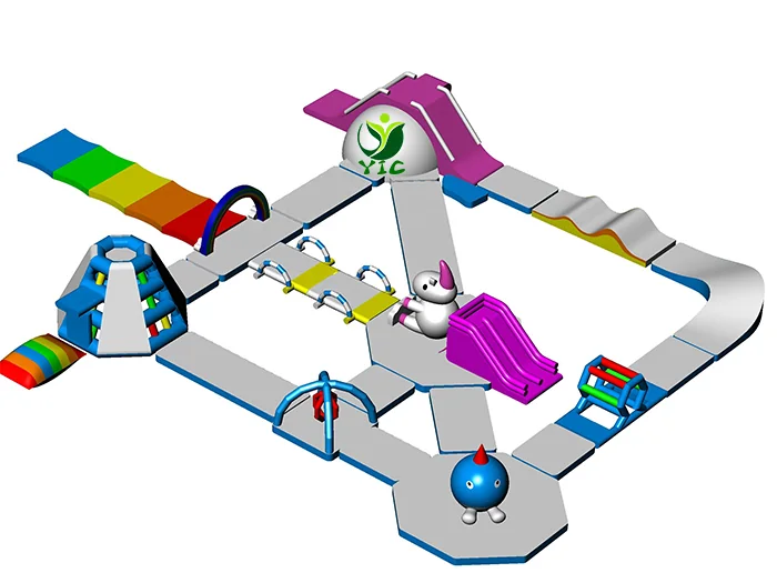 Obstacle course swimming pool product photo 5