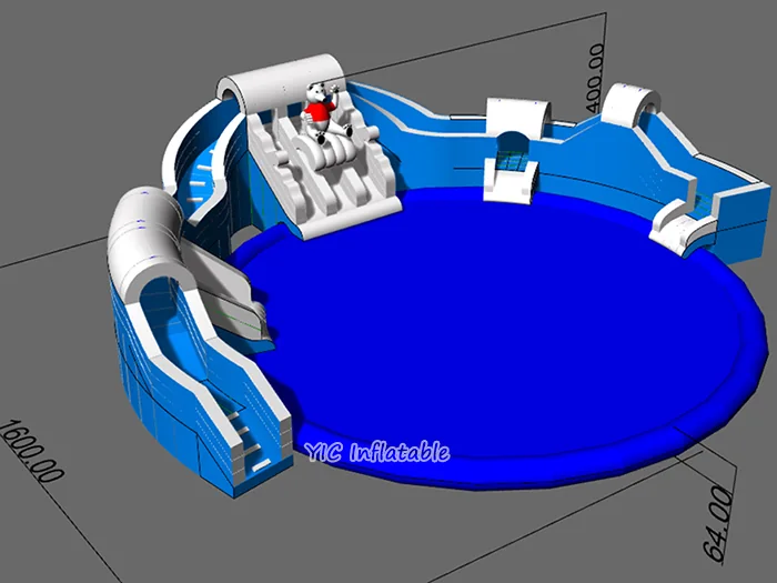 Outdoor inflatable water park product photo 3