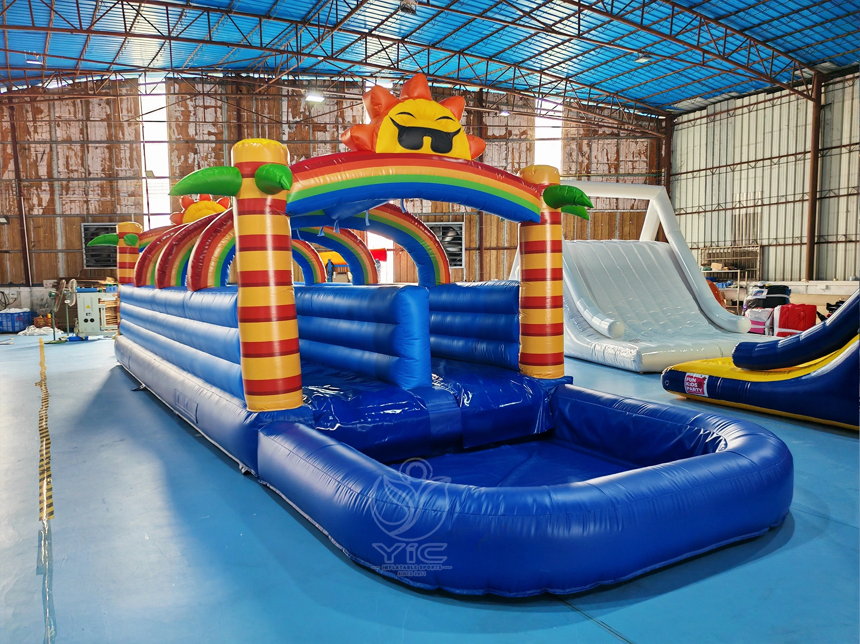 Castle water slide inflatable product photo 2
