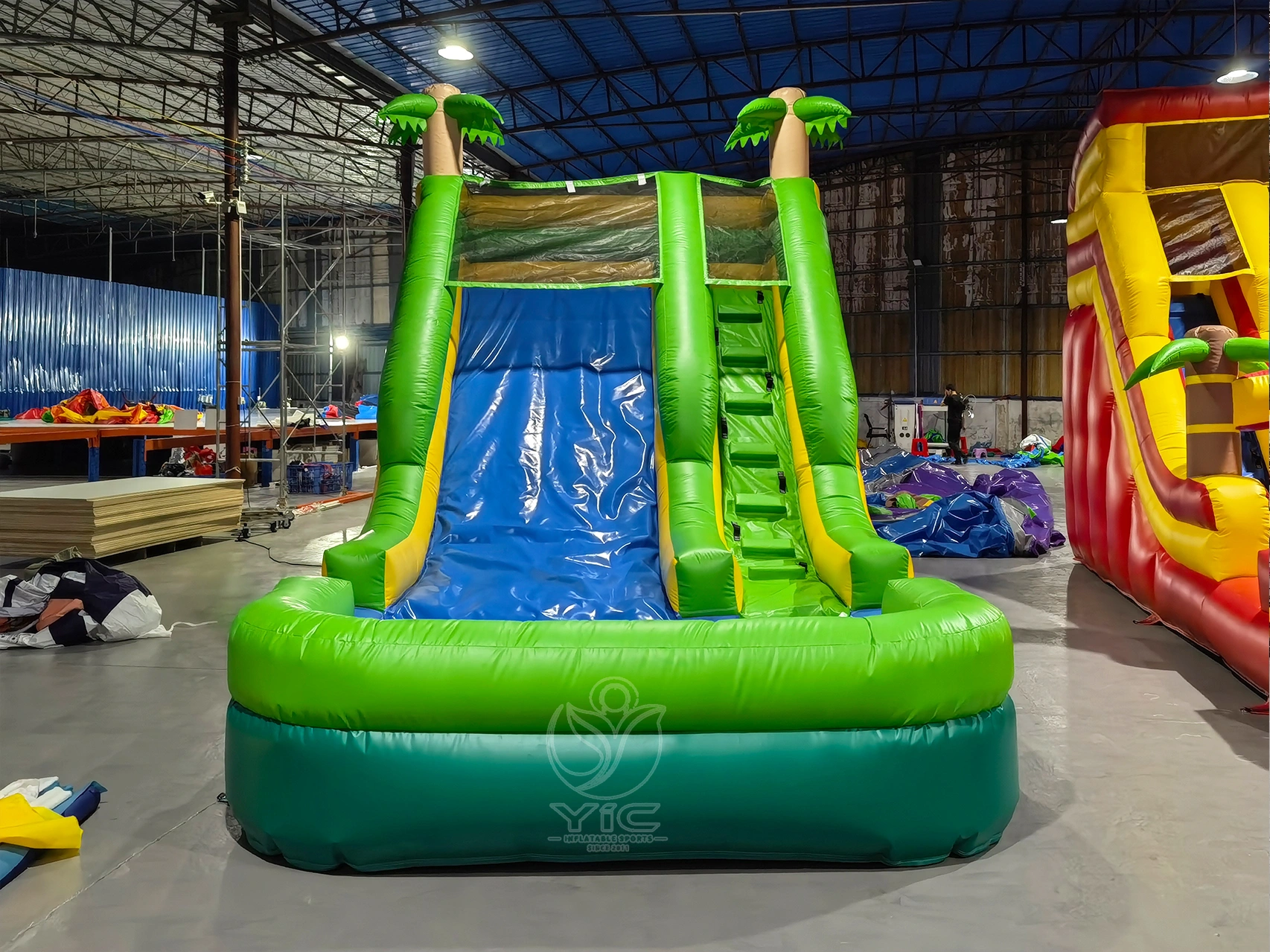 Inflatable water slide tropical product photo 2