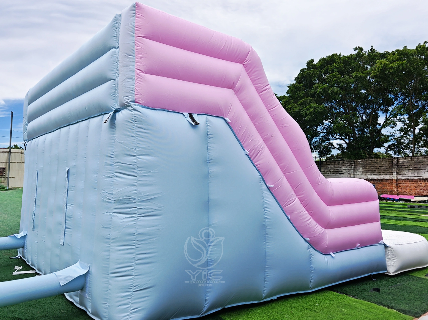 Pastel triple lane water slide product photo 4