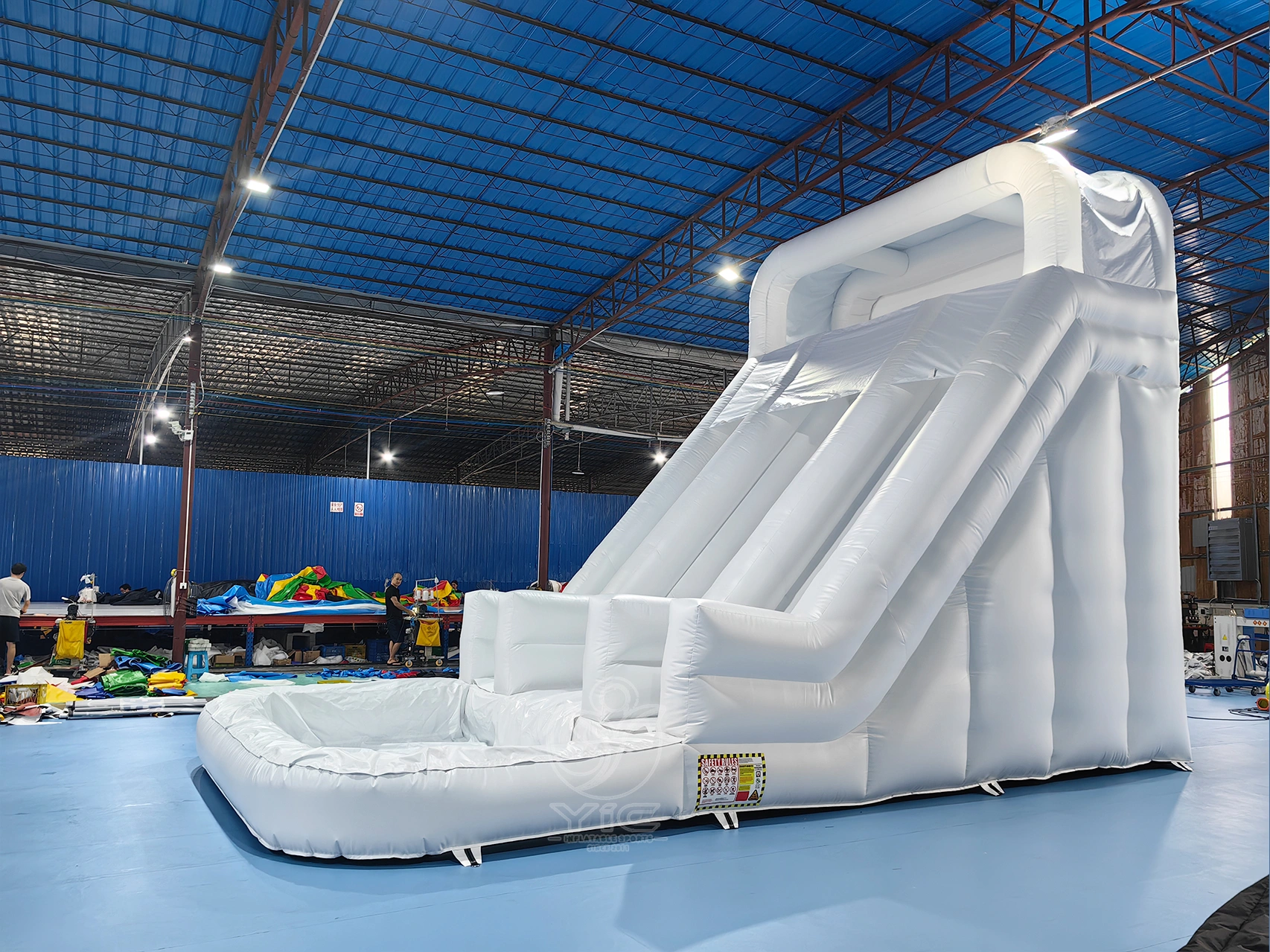 White inflatable water slide product photo 4