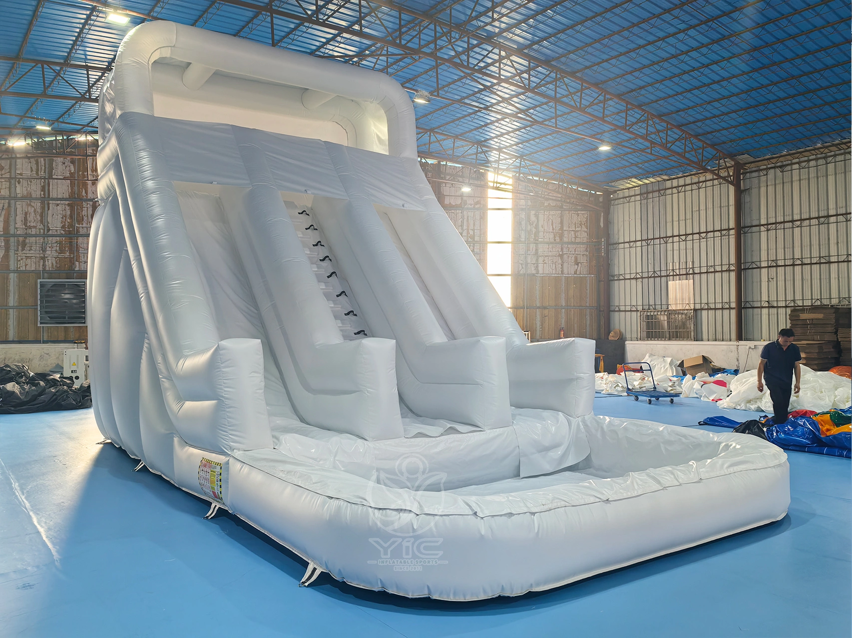 Bounce house with water slide and air blower product photo 3