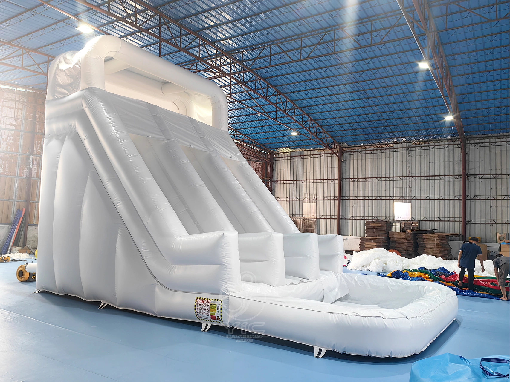 Bounce house with water slide and air blower product photo 4