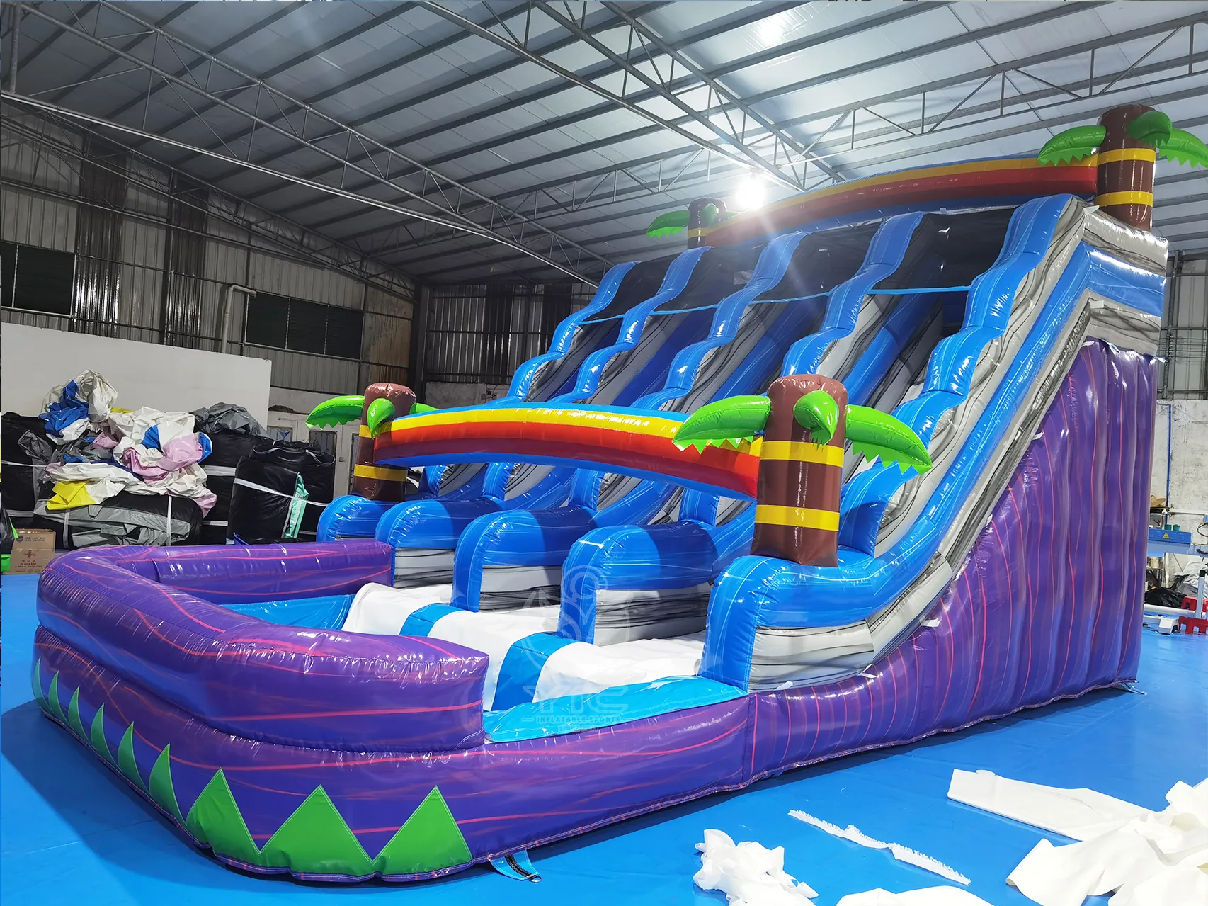 Tropical multi-lane water slide product photo 2