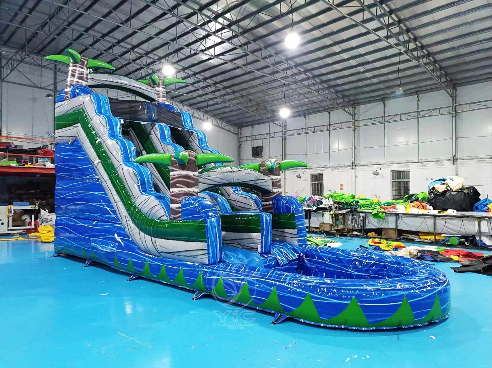 Inflatable jungle water slide product photo 2