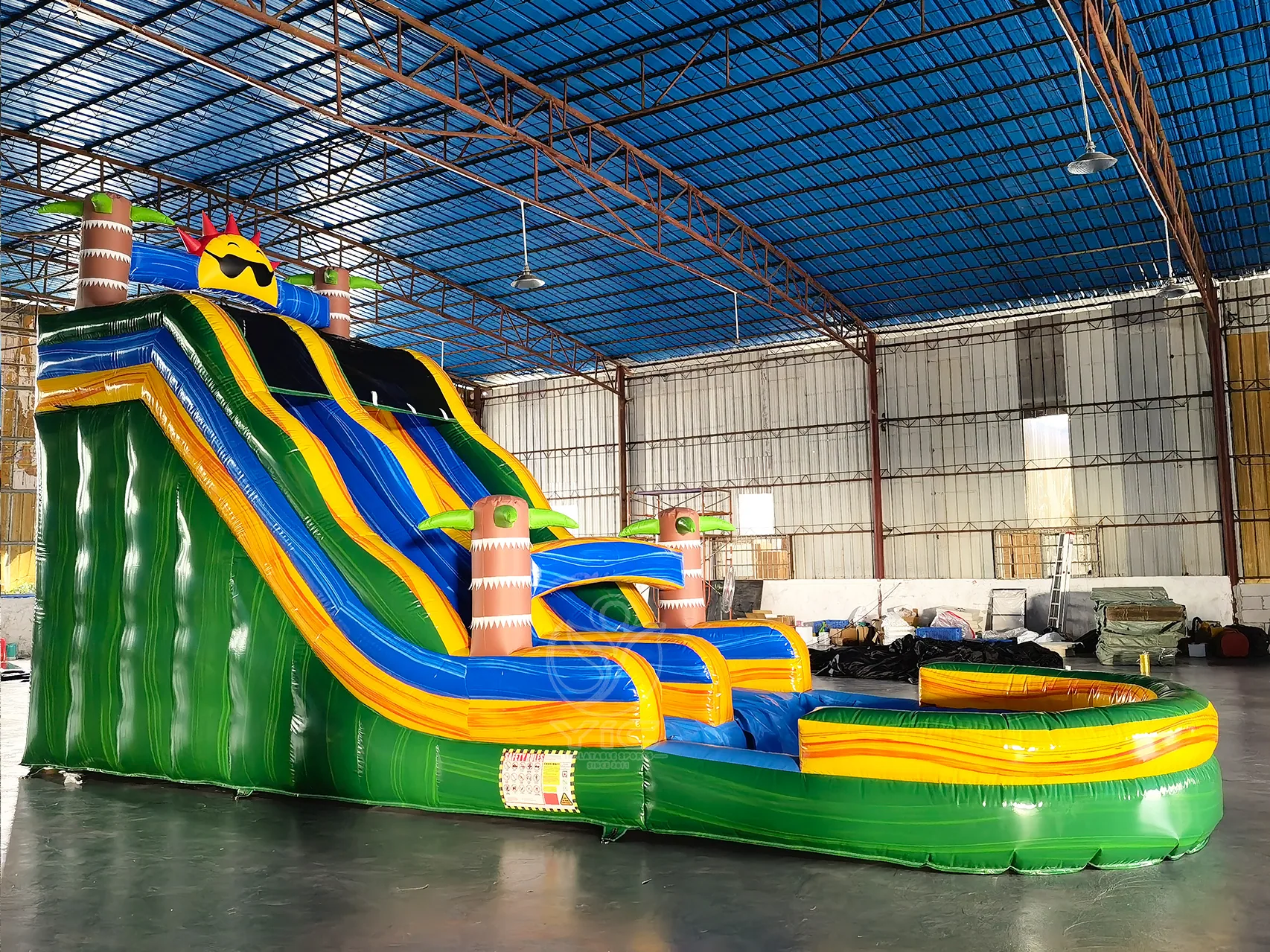 Palm tree water slide product photo 4