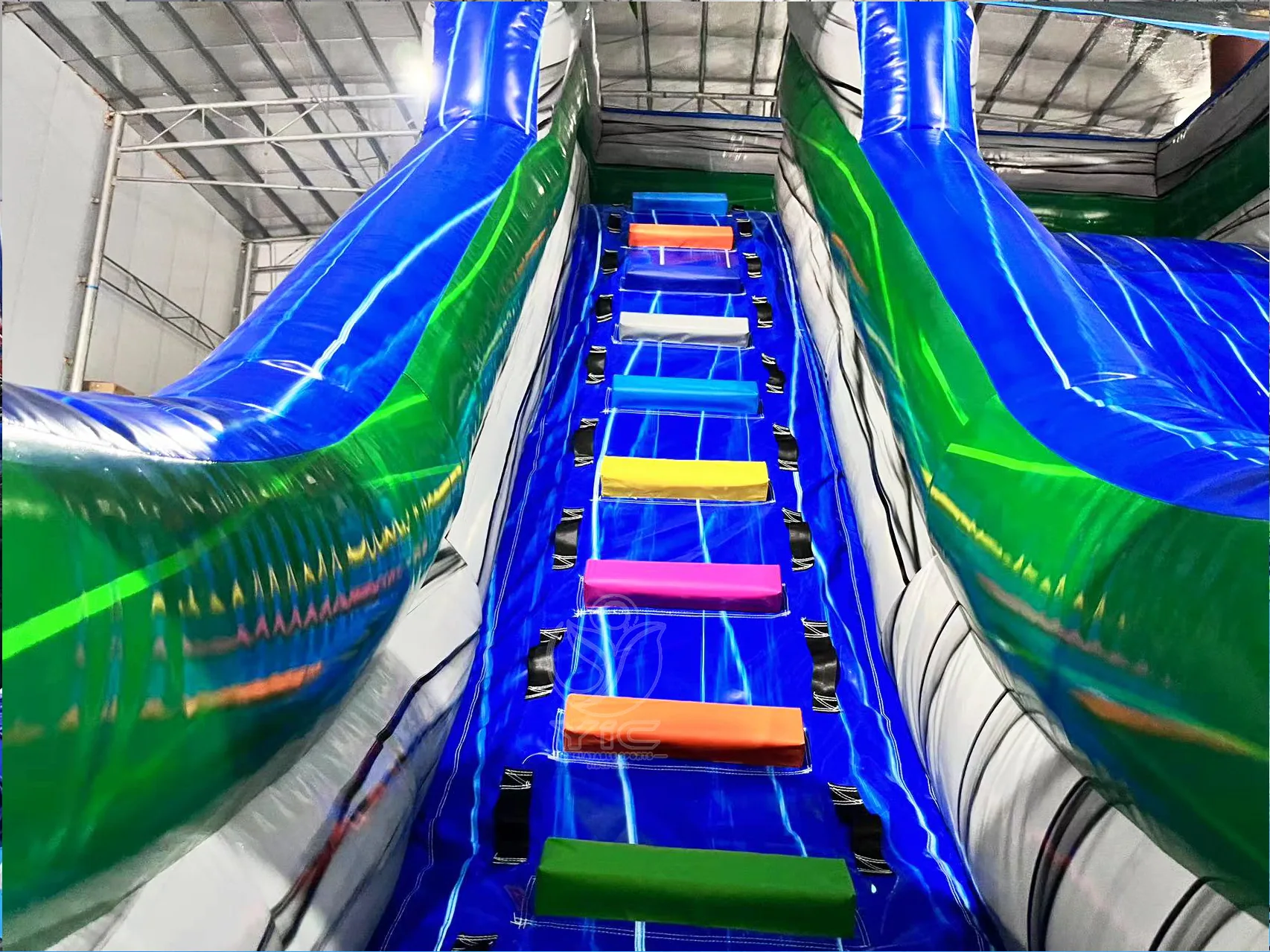Tropical blow up water slide product photo 4