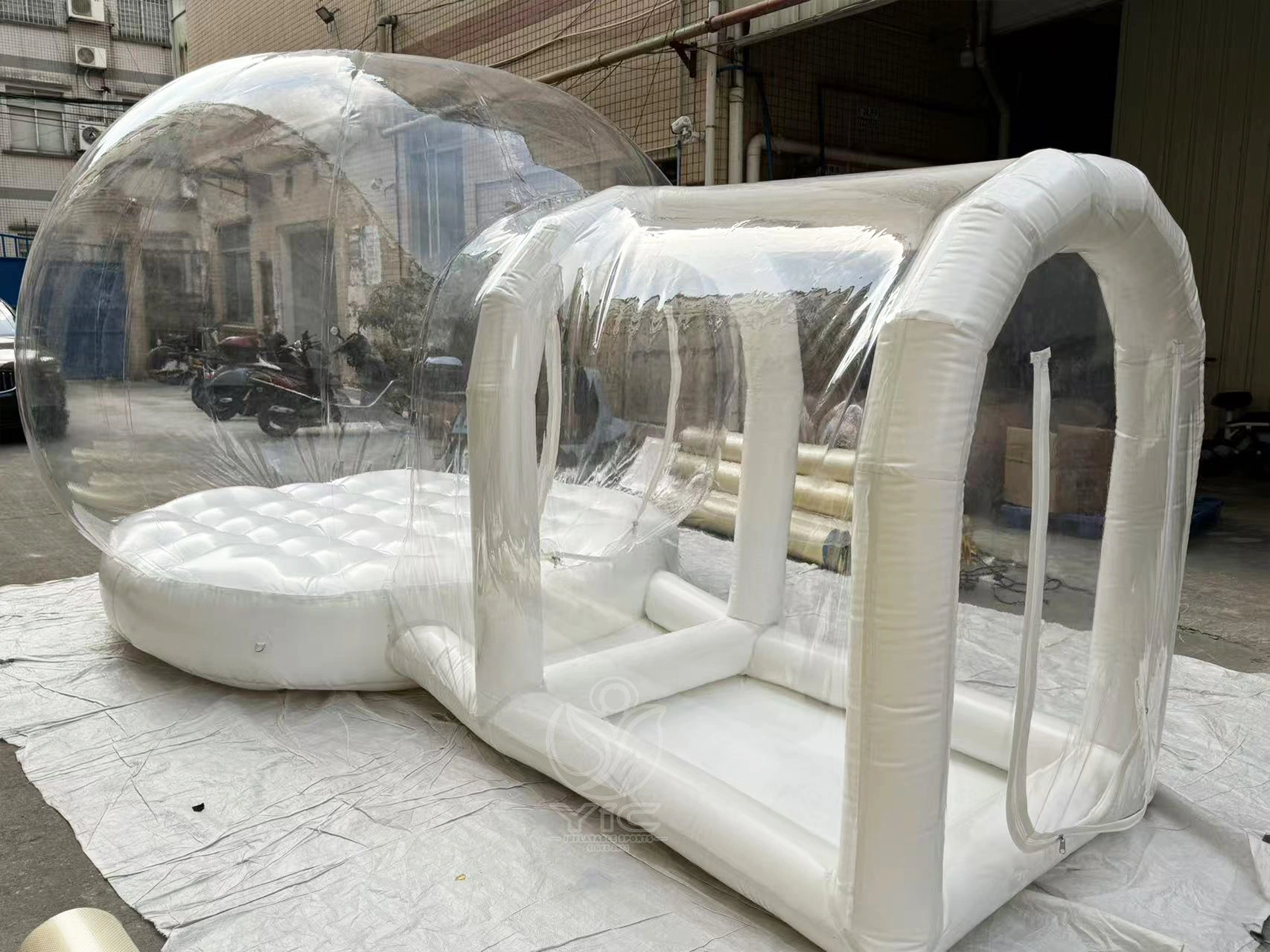 Inflatable bubble tent with balloons product photo 5