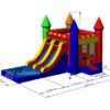 inflatable bouncy water slide