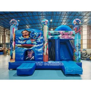 inflatable bounce house with slide