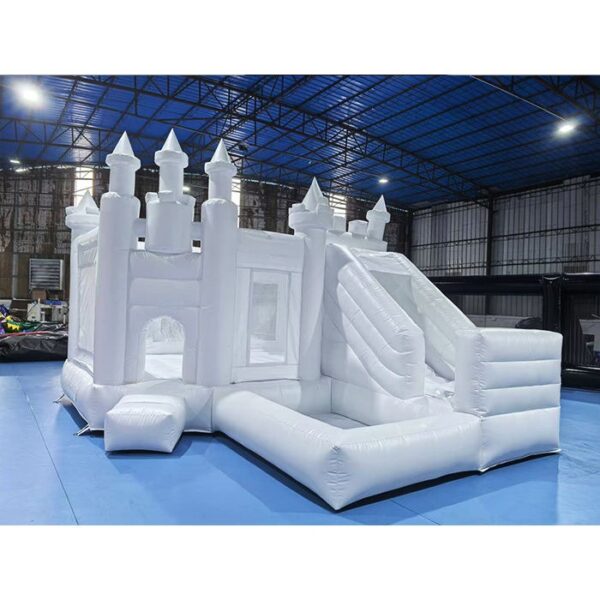 white bounce house