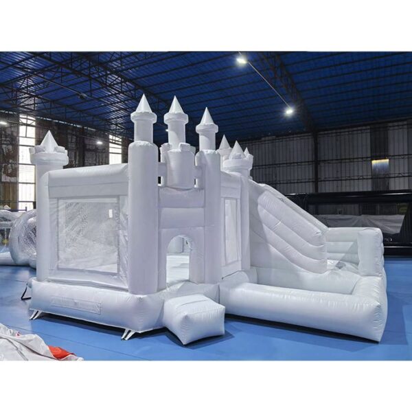 white bounce house