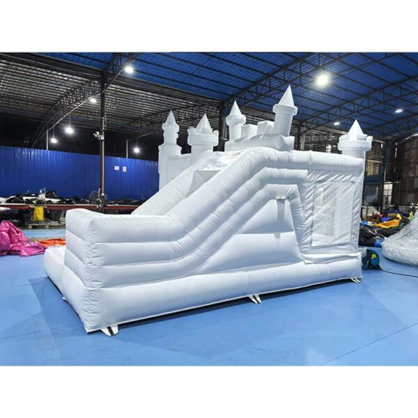 white bounce house