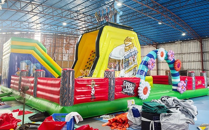 Bounce house maintain