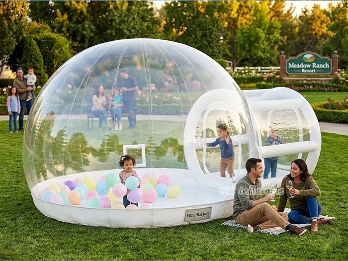 Commercial White Bubble Bounce House Inflatable Balloon Tent Large Portable Dome Structure for Events in Austria