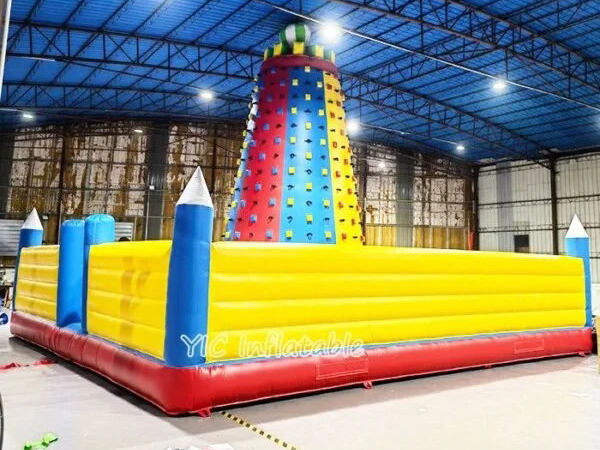 inflatable climbing wall rental commercial amusement park equipment by YIC factory