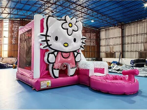 hello kitty inflatable playhouse commercial kids rental amusement by YIC factory