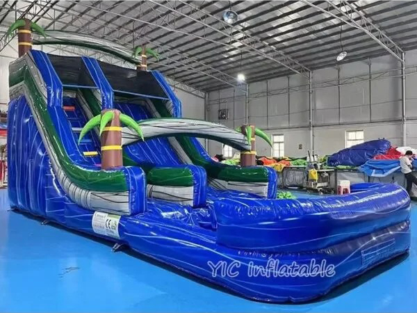 inflatable water slide commercial rental pool summer amusement equipment by YIC factory