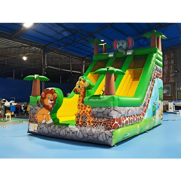 Jungle Safari Inflatable Slide