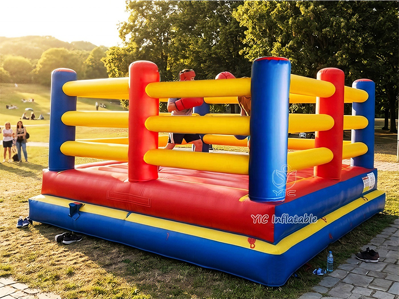 commercial inflatable-sports-games-boxing ring-peru-carnival-interactive-play-equipment.jpg by YIC factory