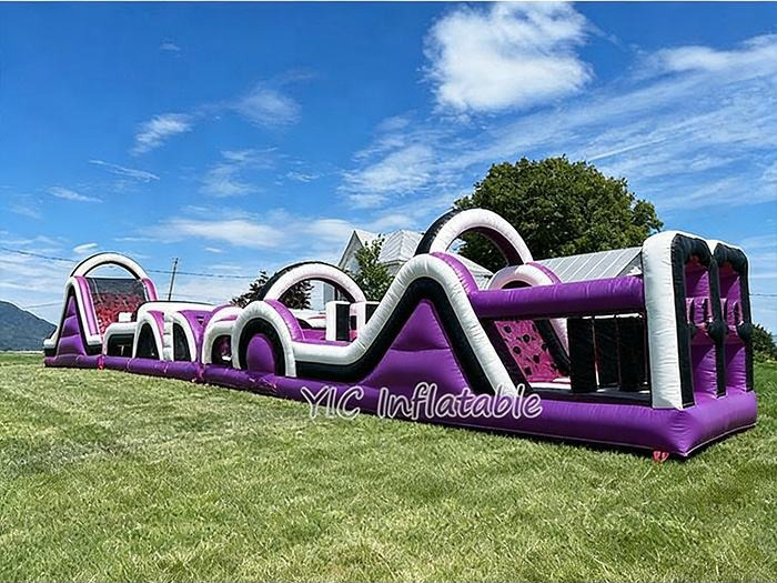 commercial Inflatable obstacle course in Argentina for racing games team building activities and outdoor event entertainment