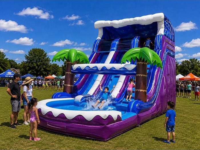 commercial Inflatable water slide in Philippines for aquatic parks resorts and luxury entertainment venues