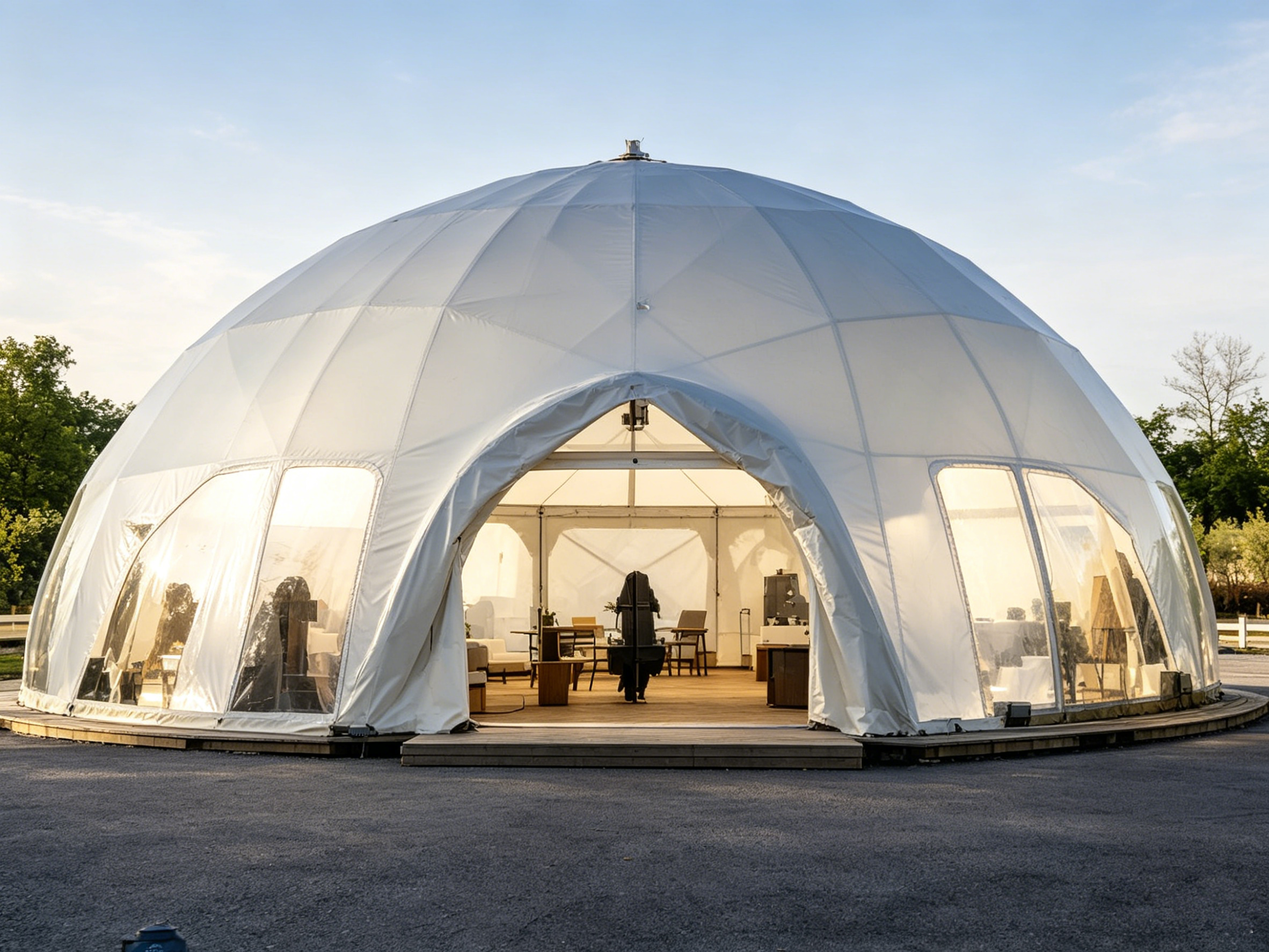 Luxury inflatable dome tent in UAE for exhibitions branding events and premium commercial installations