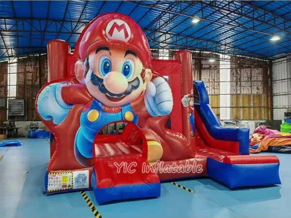 mario inflatable bounce house commercial rental amusement park by YIC factory